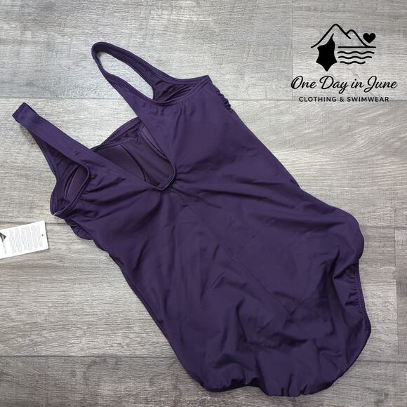 Land's End Square Neck One Piece Swimsuit Size 6 - Picture 7 of 7